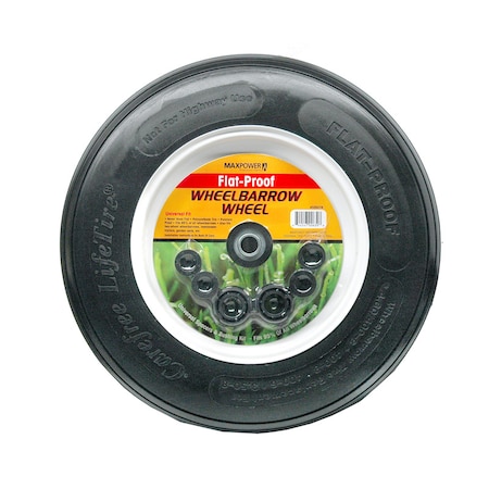 Maxpower MaxPower Flat-Proof 14 in. D Wheelbarrow Wheel Polyurethane 1 pk 335278